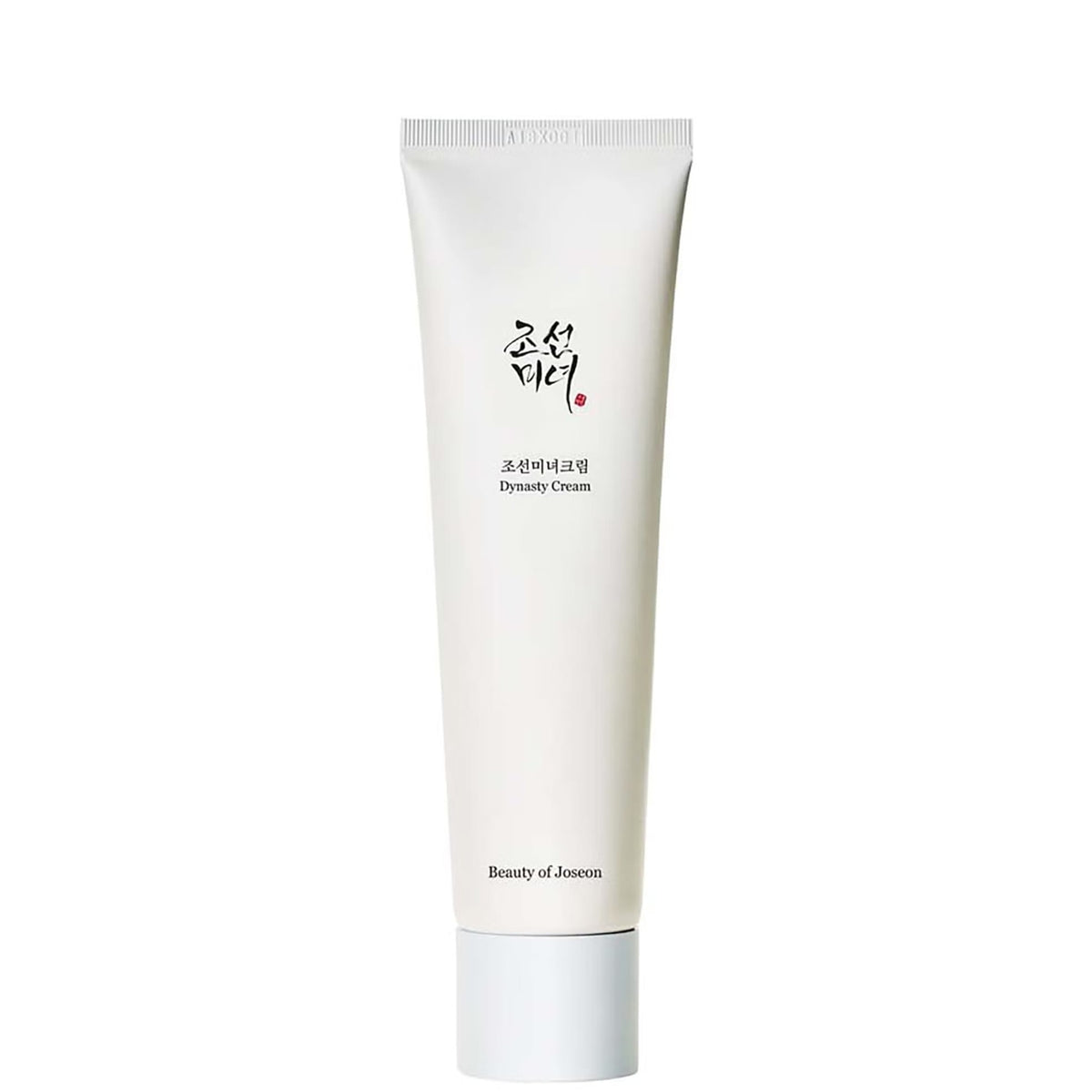Beauty of Joseon Dynasty Cream 100ml white squeeze tube with Korean lettering and a white cap, shown upright on a plain white background