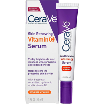 CeraVe Skin Renewing Vitamin C Serum 10% pure vitamin C 30 ml box and tube